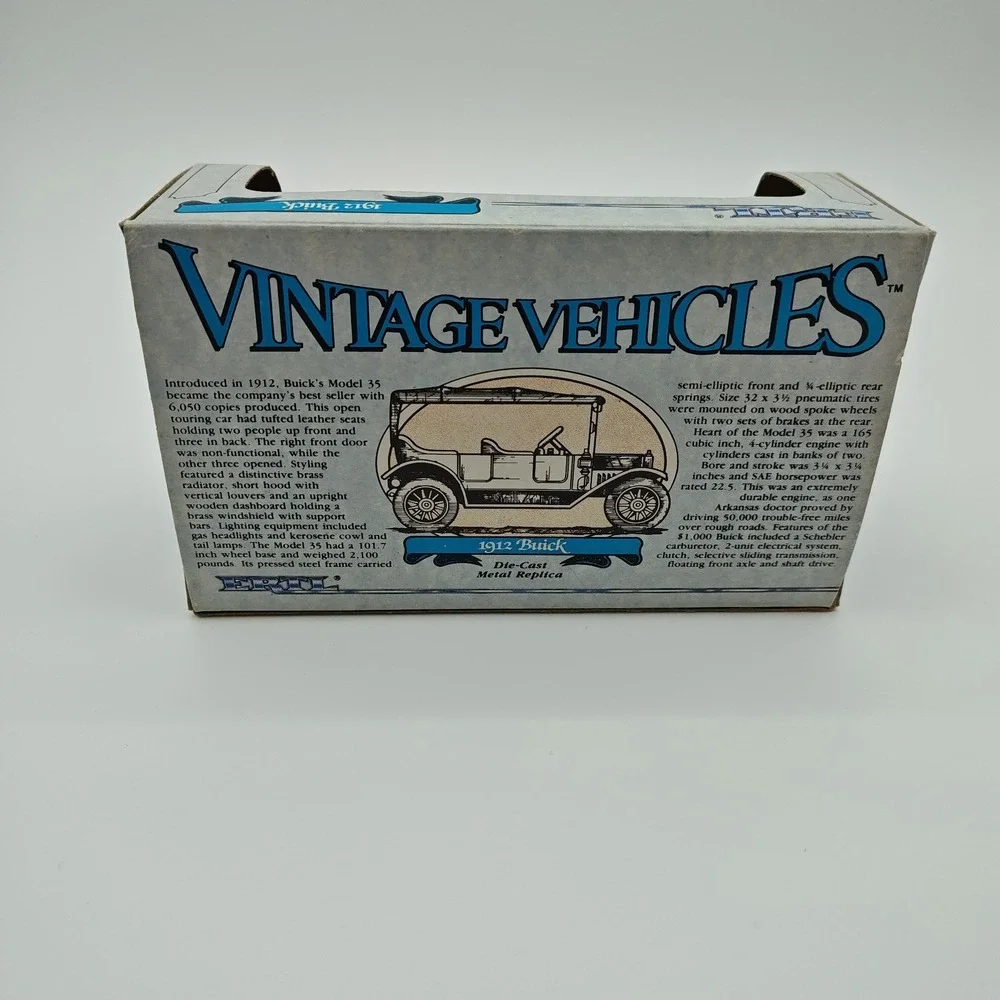 VTG ERTL 1912 Buick Model 35 Diecast 1/43‎ Scale 1985 NIB NOS Includes Artwork